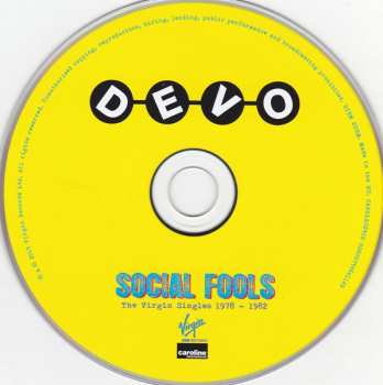 CD Devo: Social Fools (The Virgin Singles 1978 - 1982)