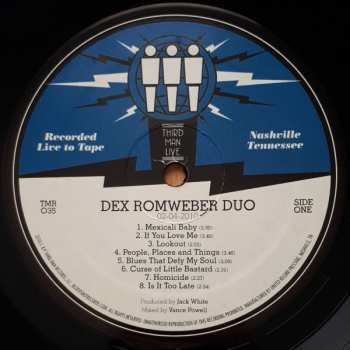 LP Dex Romweber Duo: Live At Third Man