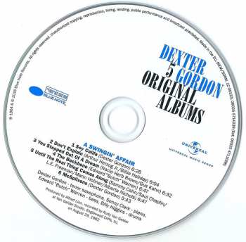 5CD/Box Set Dexter Gordon: 5 Original Albums