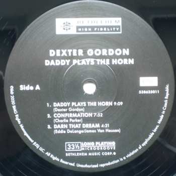 LP Dexter Gordon: Daddy Plays The Horn