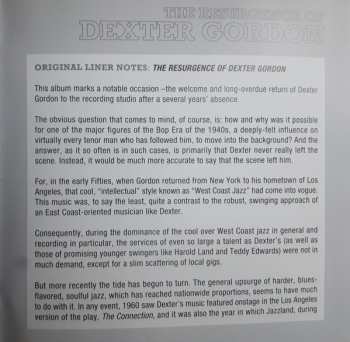 CD Dexter Gordon: The Resurgence Of Dexter Gordon