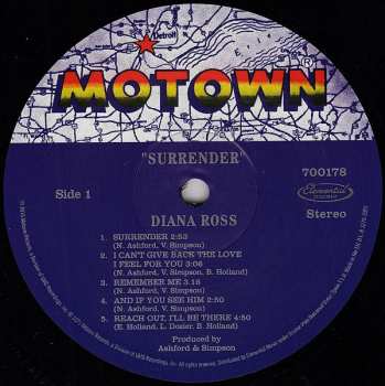LP Diana Ross: Surrender LTD