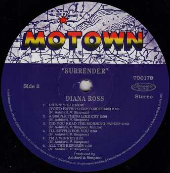LP Diana Ross: Surrender LTD