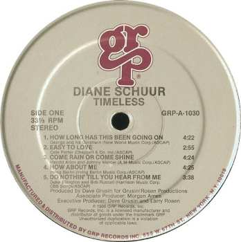 LP Diane Schuur: Timeless