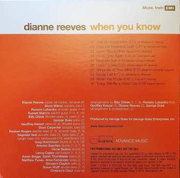 CD Dianne Reeves: When You Know