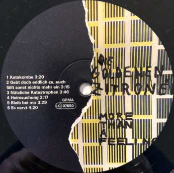 LP Die Goldenen Zitronen: More Than A Feeling