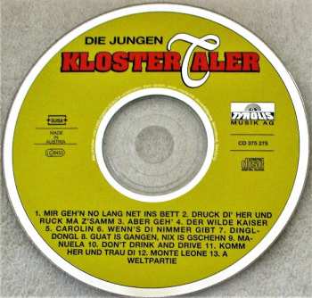 CD Die Jungen Klostertaler: Almenweiß & Edelrausch