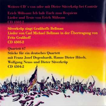 CD Dieter Süverkrüp: 1848 (Lieder Der Deutschen Revolution)