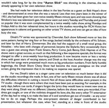 CD Dinah Shore: Dinah, All The Way