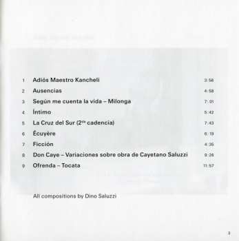 CD Dino Saluzzi: Albores
