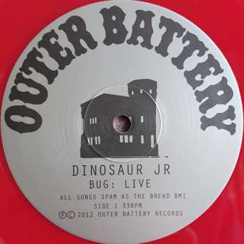 LP Dinosaur Jr.: Bug: Live At The 9:30 Club, Washington, DC, June 2011 LTD