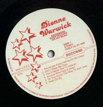 LP Dionne Warwick: Raindrops Keep Falling On My Head