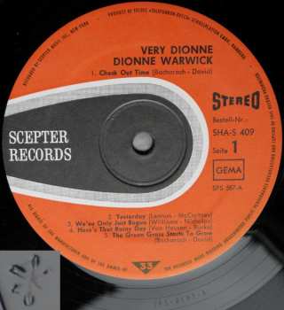 LP Dionne Warwick: Very Dionne
