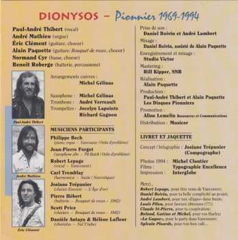 CD Dionysos: Pionniers 1969-1994