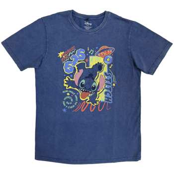 Merch Disney: Stone Wash Tričko Lilo & Stitch 626 Handstand