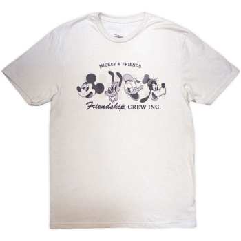 Merch Disney: Disney Unisex T-shirt: Mm Friendship Crew Inc (natural) (small) S