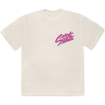 Merch Disney: Disney Unisex T-shirt: Stitch Surf (natural) (back Print) (small) S