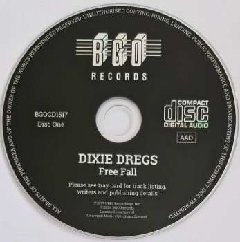 2CD Dixie Dregs: Free Fall / What If / Night Of The Living Dregs