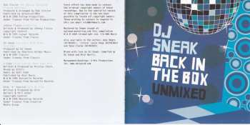2CD DJ Sneak: Back In The Box (Unmixed)
