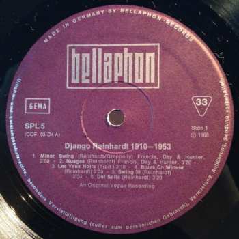 5LP/Box Set Django Reinhardt: 1910 - 1953