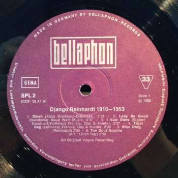 5LP/Box Set Django Reinhardt: 1910 - 1953