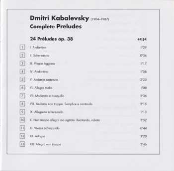 CD Dmitry Kabalevsky: Complete Preludes