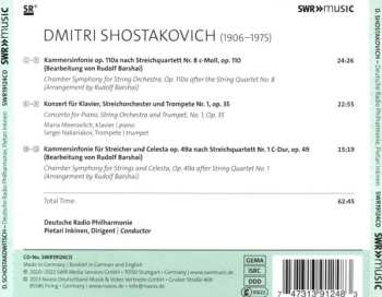 CD Dmitri Shostakovich: Chamber Symphonies, Opp. 110a & 49a / Concerto For Piano, String Orchestra And Trumpet, No. 1, Op. 35