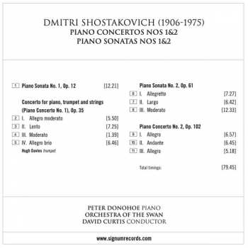 CD Dmitri Shostakovich: Piano Concertos Nos. 1 & 2; Piano Sonatas Nos. 1 & 2