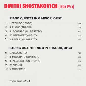 CD Dmitri Shostakovich: String Quartet No. 3 / Piano Quintet