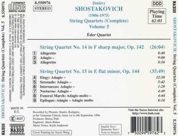 CD Dmitri Shostakovich: String Quartets (Complete) Volume 5 (Nos. 14 And 15)