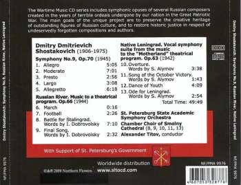 CD Dmitri Shostakovich: Symphony No.9, Russian River, Native Leningrad