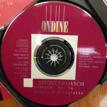 CD Dmitri Shostakovich: Symphony No. 14