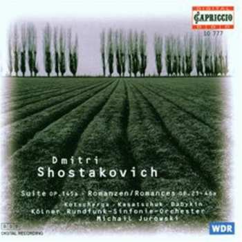 Album Dmitri Shostakovich: Suite Op.145a - Romanzen/Romances Op.21 - Op.46a