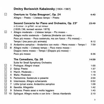 CD Kathryn Stott: Piano Concerto No. 2, Piano Concerto No. 3, Colas Breugnon Overture, The Commedians