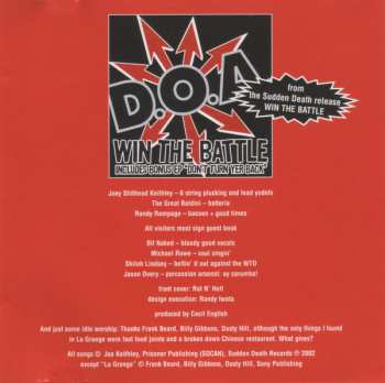CD D.O.A.: Just Play It Over And Over