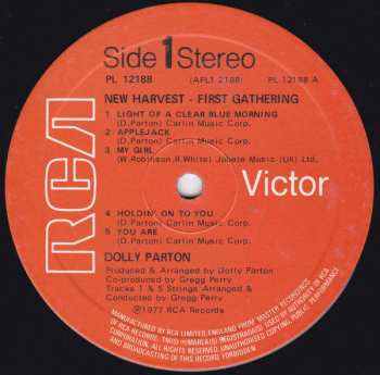 LP Dolly Parton: New Harvest ... First Gathering