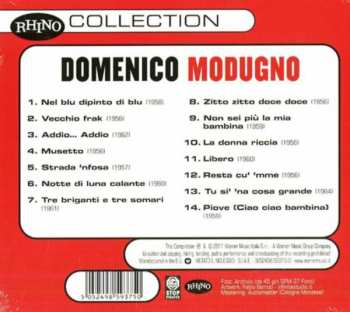 CD Domenico Modugno: Domenico Modugno Rhino Collection