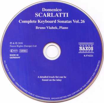 CD Domenico Scarlatti: Complete Keyboard Sonatas Vol. 26