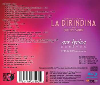 CD/Blu-ray Domenico Scarlatti: La Dirindina And Pur Nel Sonno