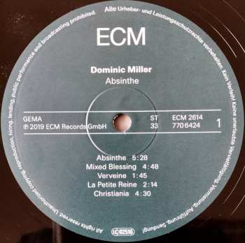 LP Dominic Miller: Absinthe