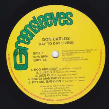 LP Don Carlos: Day To Day Living