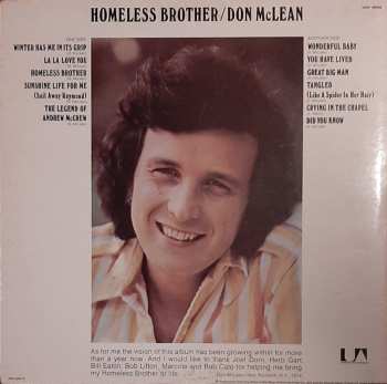 LP Don McLean: Homeless Brother
