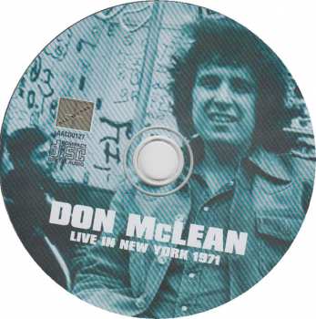 CD Don McLean: Live In New York 1971
