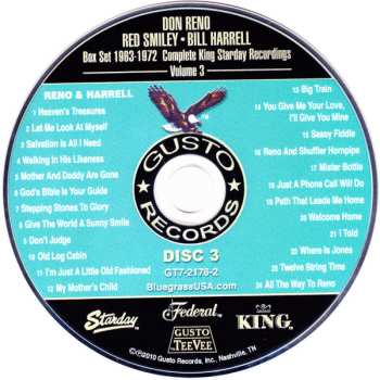 4CD Don Reno: 1963-1972 Complete King Starday Recordings Volume 3