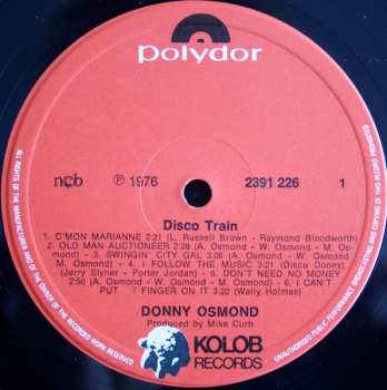 LP Donny Osmond: Disco Train