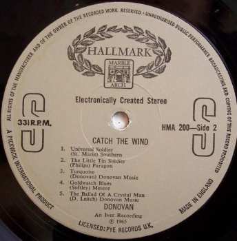 LP Donovan: Catch The Wind