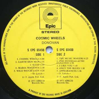 LP Donovan: Cosmic Wheels