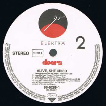 LP The Doors: Alive, She Cried