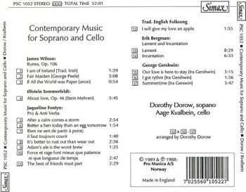 CD Dorothy Dorow: Contemporary Music For Soprano And Cello