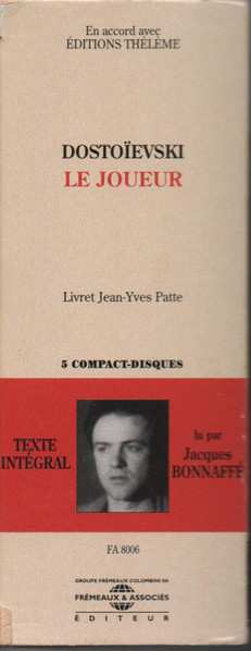 5CD/Box Set Jacques Bonnaffé: Le Joueur